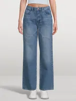 Ms. Ciela Cloud Stitch Wide-Leg Jeans