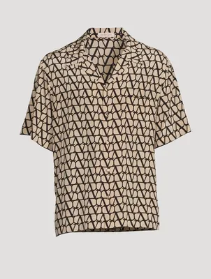 Silk Shirt Toile Iconographe Print