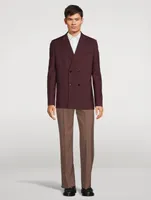 Wool Straight-Leg Pants