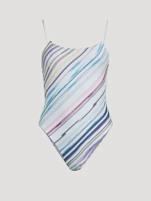 One-Piece Swimsuit Stripe