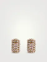 Disco Crystal Hoop Earrings