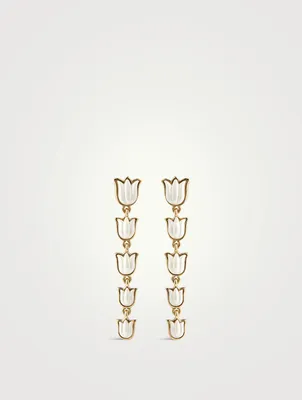 Tulip Pearl Earrings