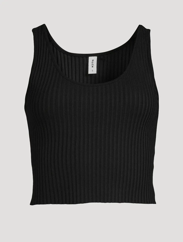 Ribbed Crop Tank Top