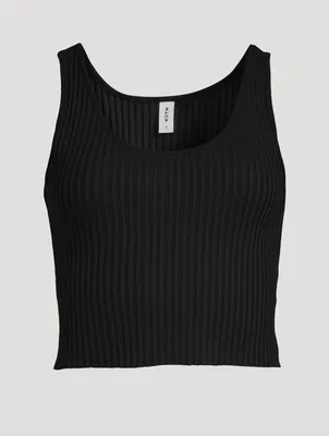 Ribbed Crop Tank Top