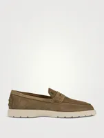 Suede Penny Loafers