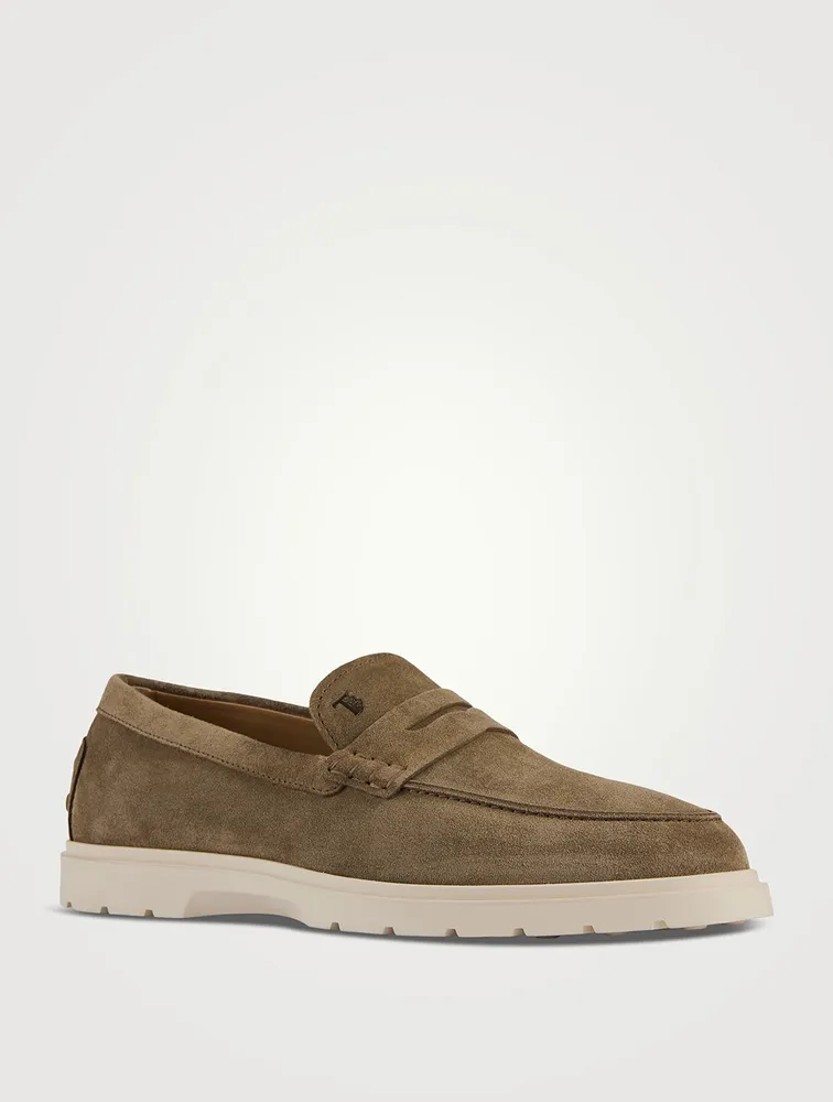 Suede Penny Loafers