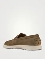 Suede Penny Loafers
