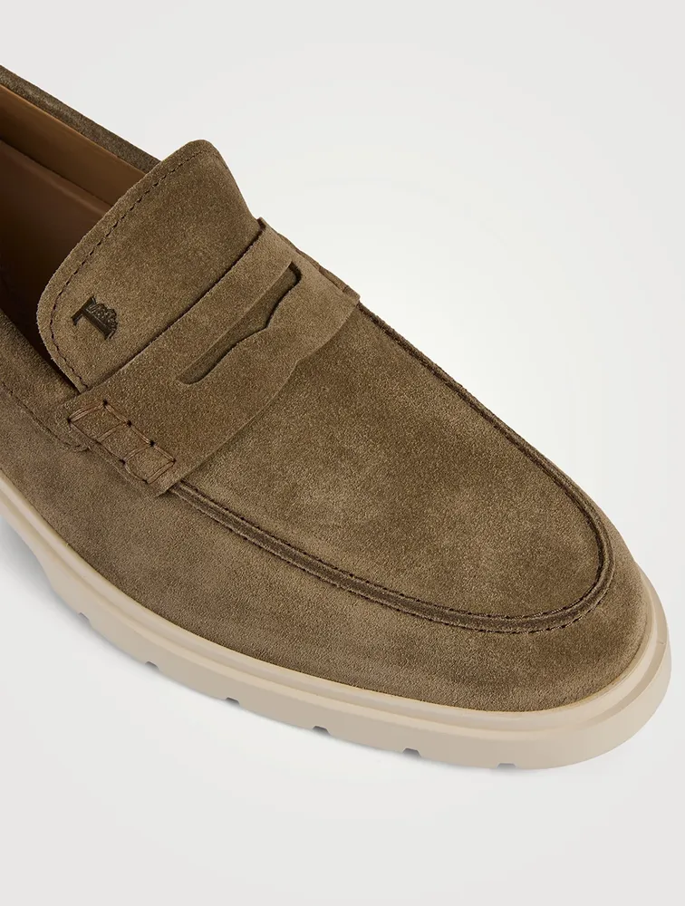 Suede Penny Loafers