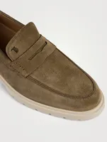 Suede Penny Loafers