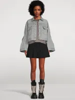 Bell-Sleeve Denim Jacket