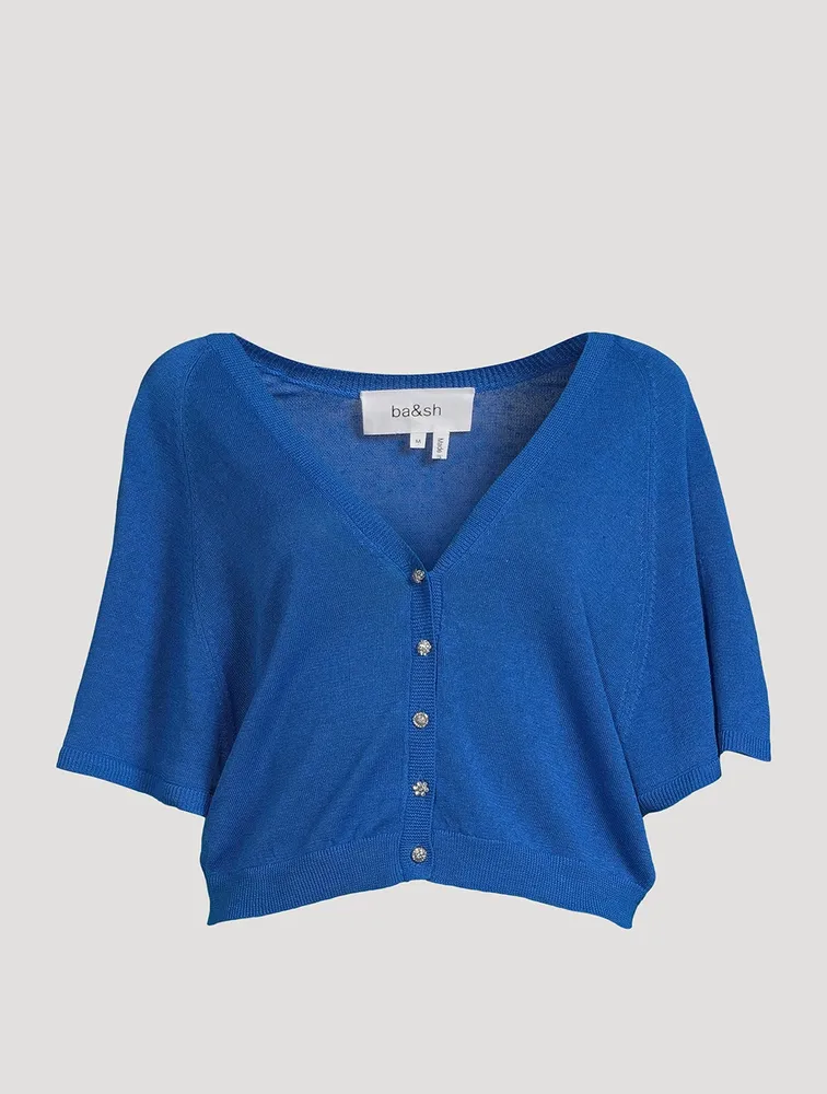 Domino Cropped Cardigan