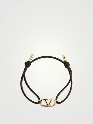 VLOGO Leather Cord Bracelet
