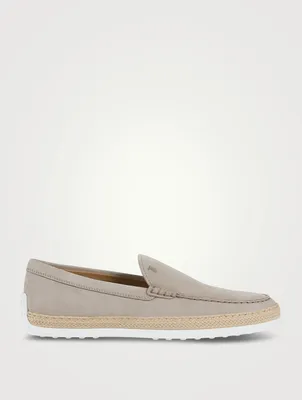 Nubuck Slip-On Espadrille Shoes