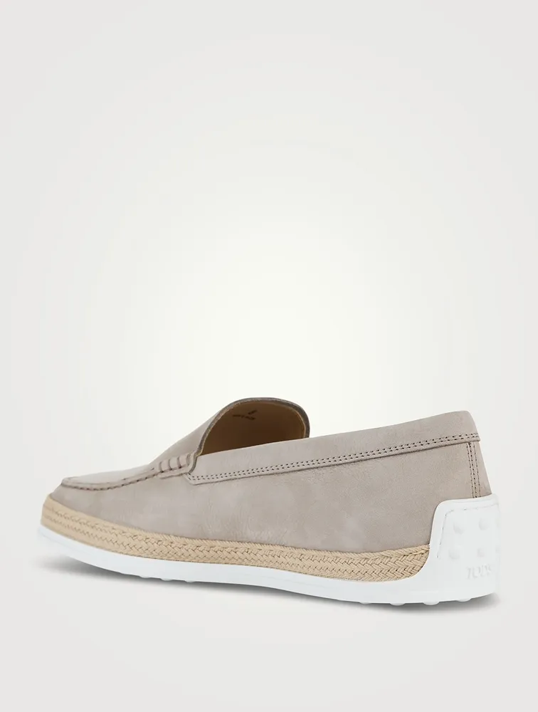 Nubuck Slip-On Espadrille Shoes