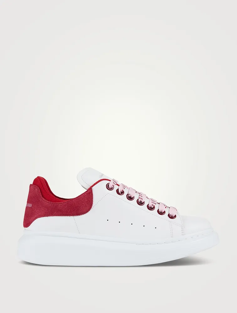 Oversized Double-Counter Leather Sneakers