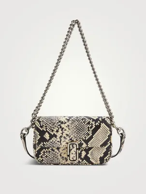 The Mini J Marc Snakeskin-Embossed Leather Shoulder Bag