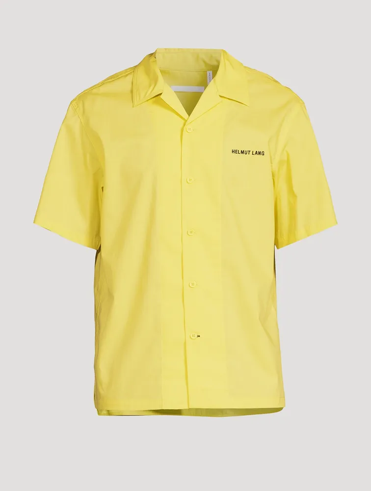 Cotton-Blend Short-Sleeve Shirt