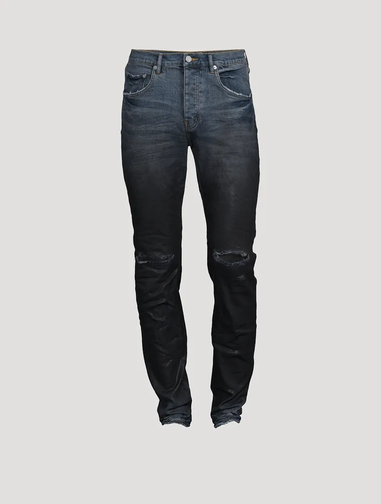 Coated Gradient Skinny Jeans