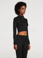Seamless Cable-Knit Top