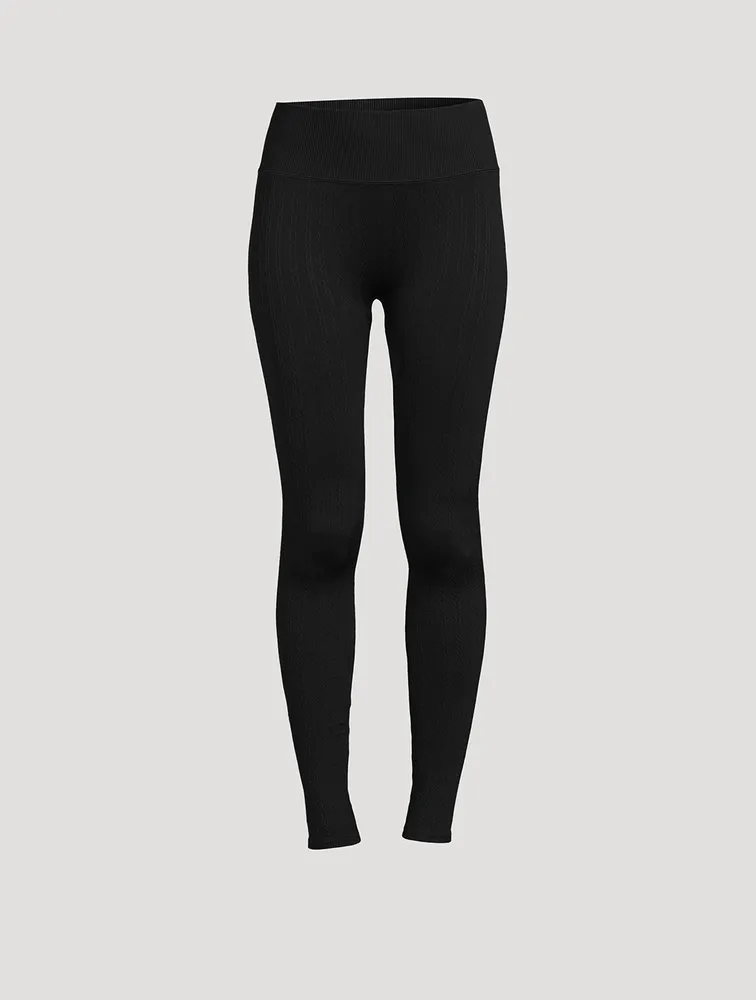 Seamless Cable-Knit Leggings