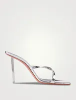 Adriana Mirror Leather Mules