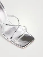 Adriana Mirror Leather Mules