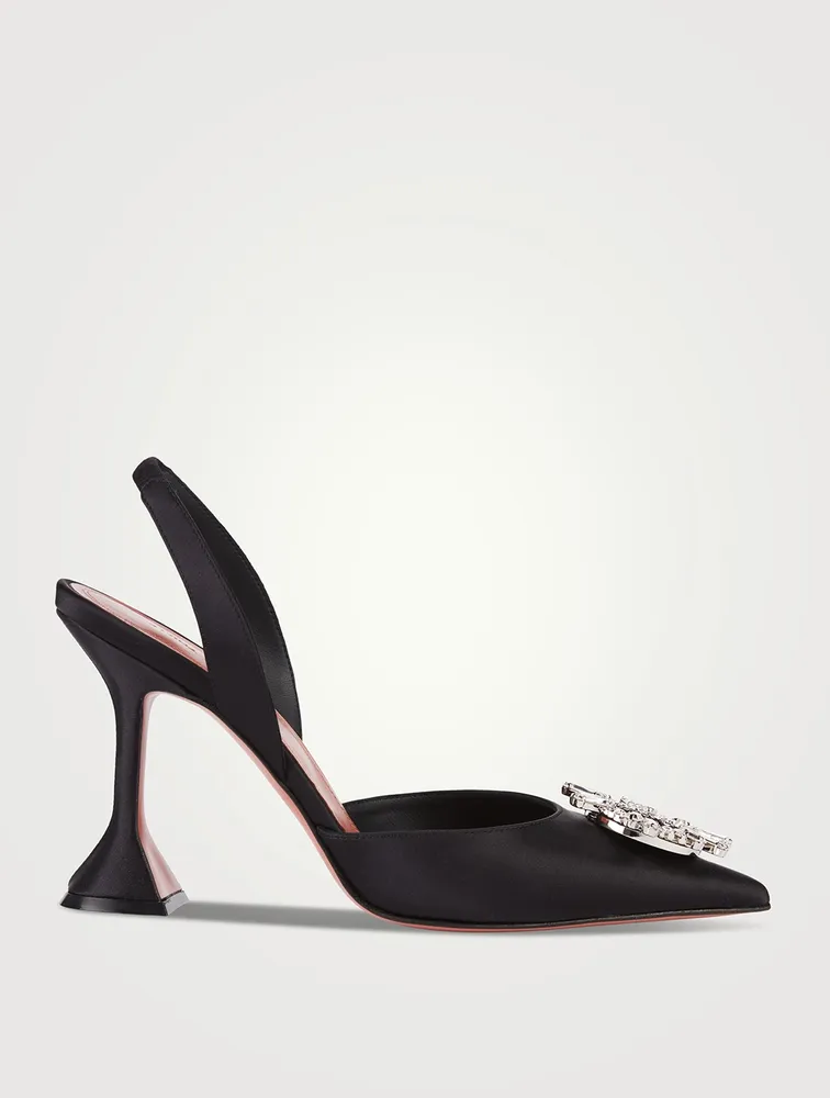 Begum Satin Slingback Pumps