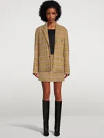 Mini Skirt Check Print