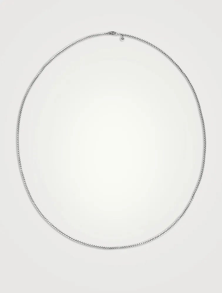 Sterling Silver Box Chain Necklace
