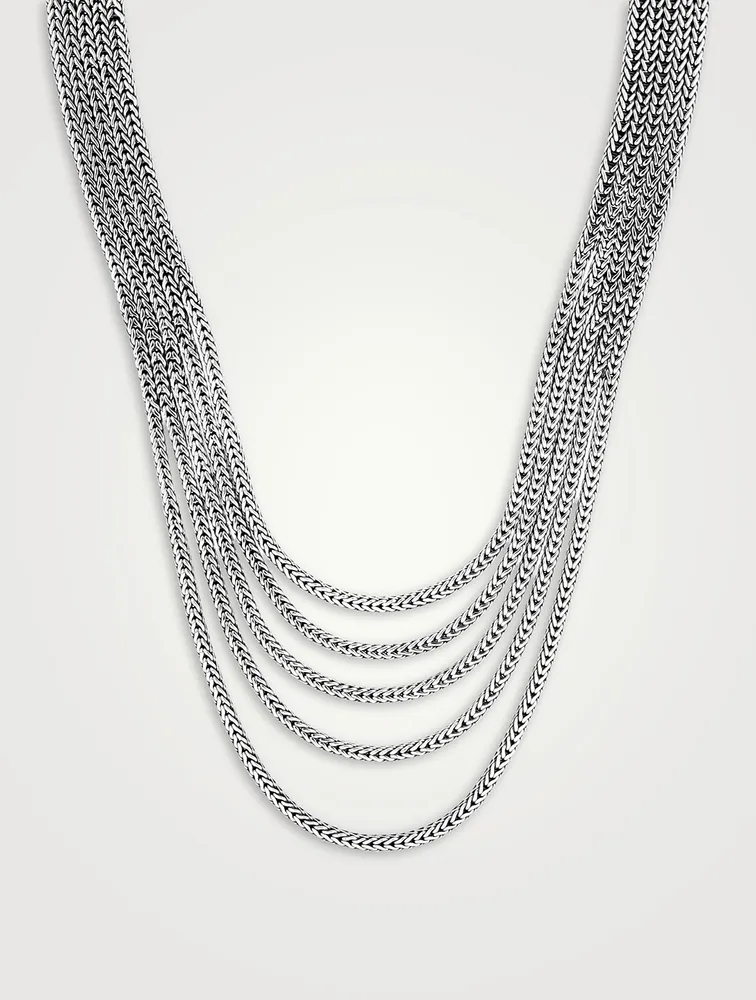 Rata Chain Multi Row Necklace