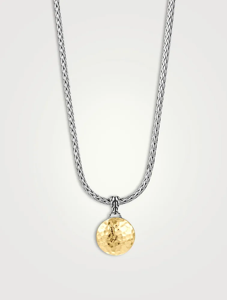 Palu Two Tone Pendant Necklace