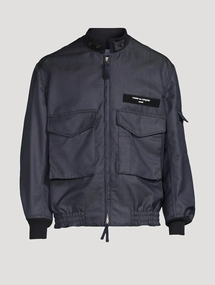 Wool And Mohair Bomber Jacket