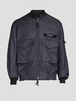 Wool And Mohair Bomber Jacket