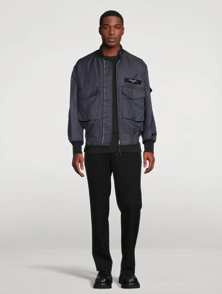 Wool And Mohair Bomber Jacket