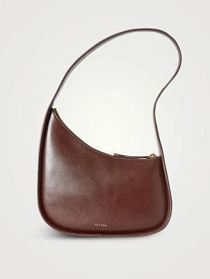 Half Moon Leather Shoulder Bag