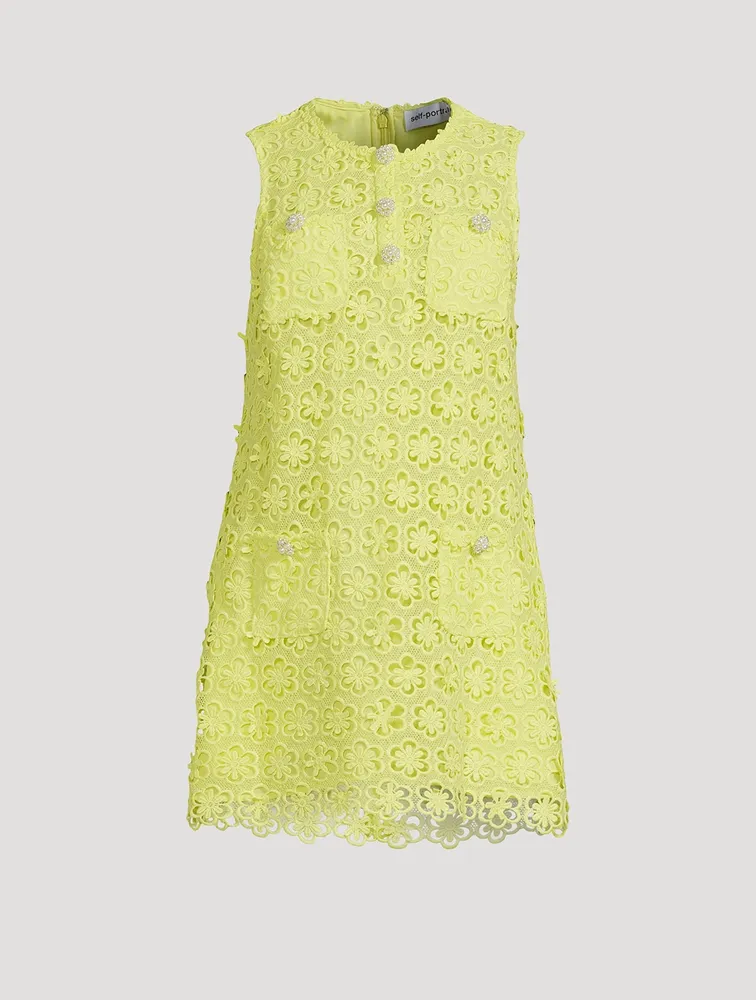 Daisy Guipure Lace Shift Dress