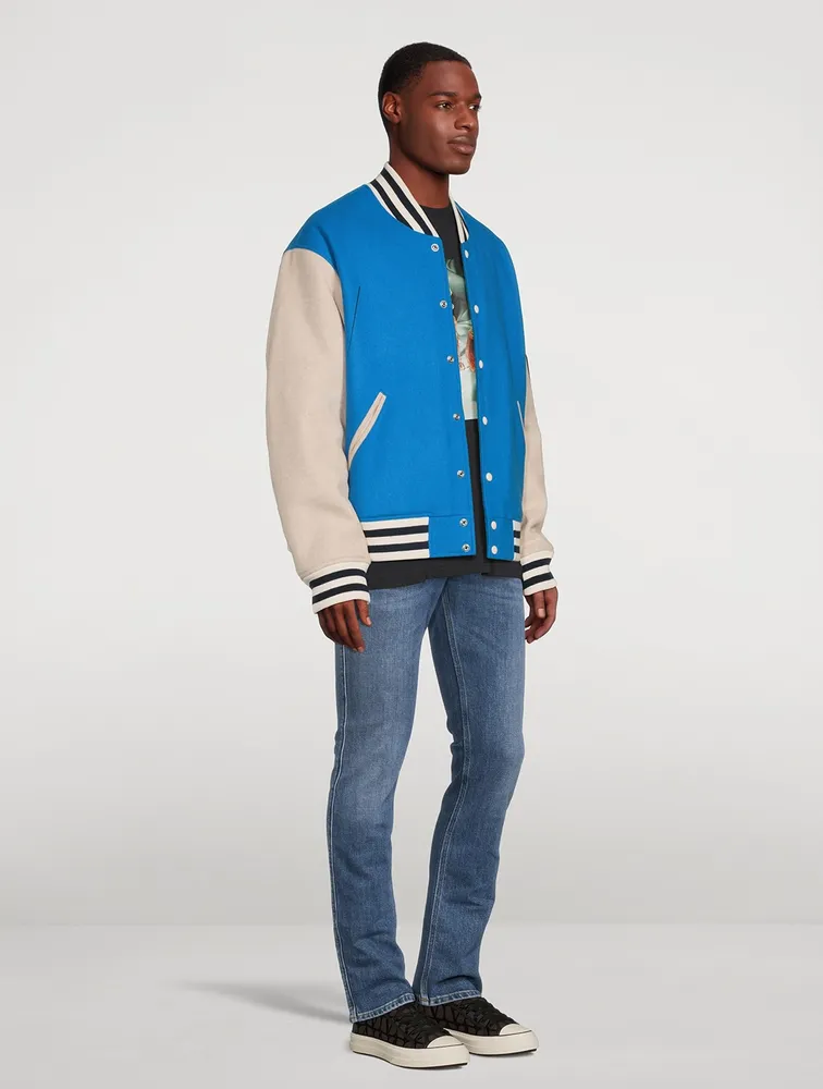 Wool-Blend Varsity Jacket