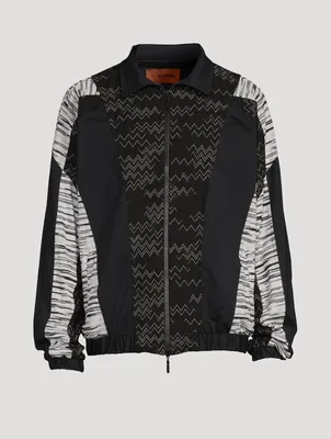 Cotton-Blend Zip Jacket