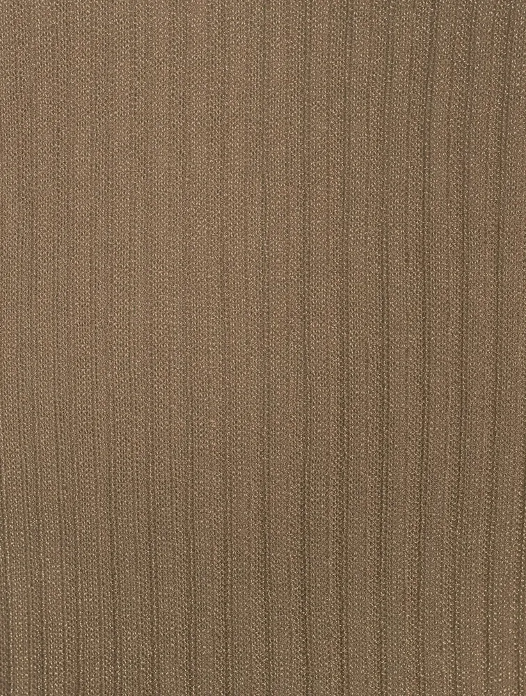 Ivette Metallic Rib Maxi Dress