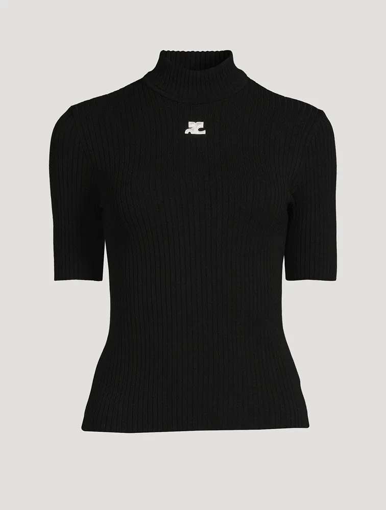Reedition Short-Sleeve Mockneck Sweater