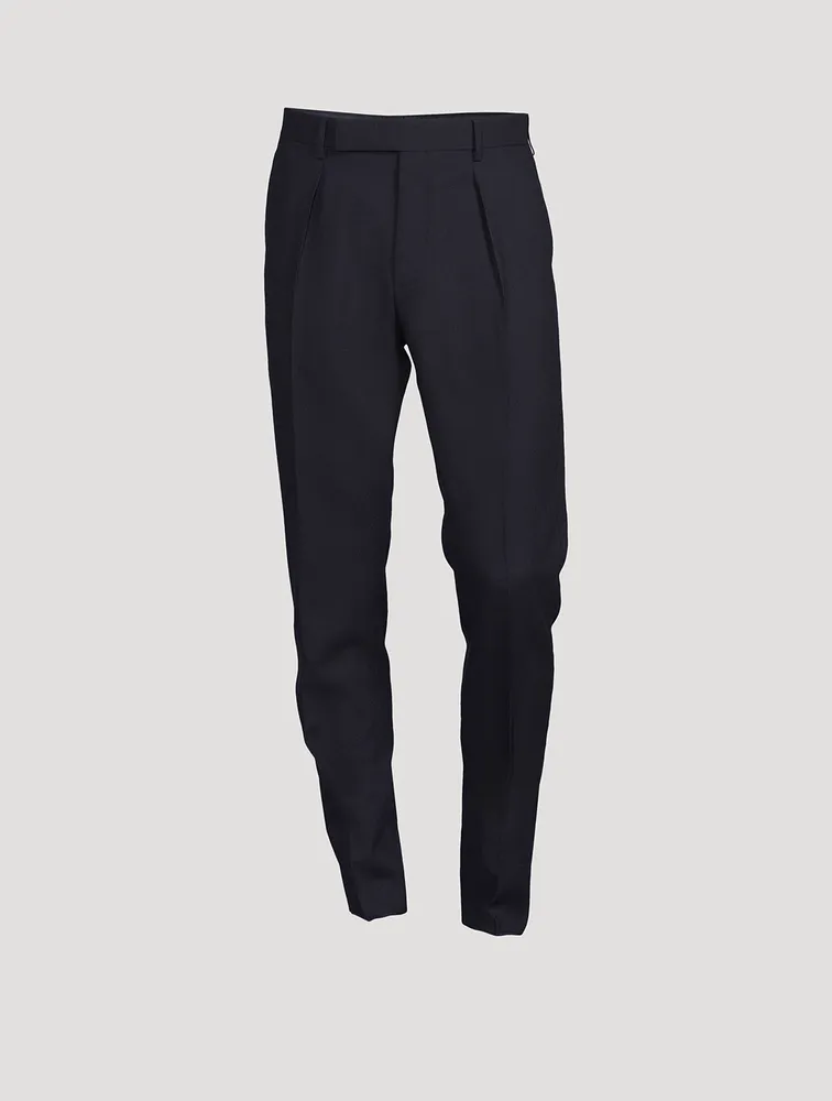 Wool Slim-Fit Pants