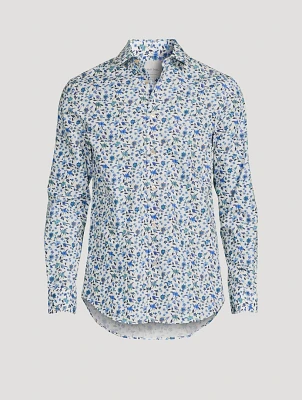 Cotton Tailored Shirt Floral Print