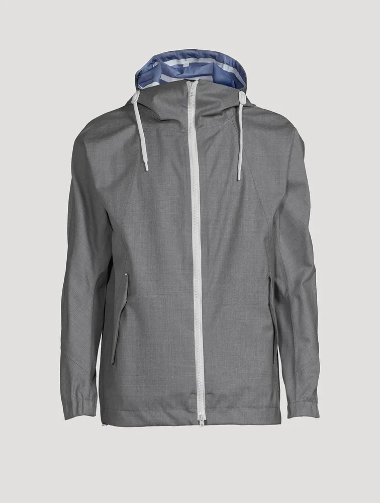 Wool Jacket With Hood