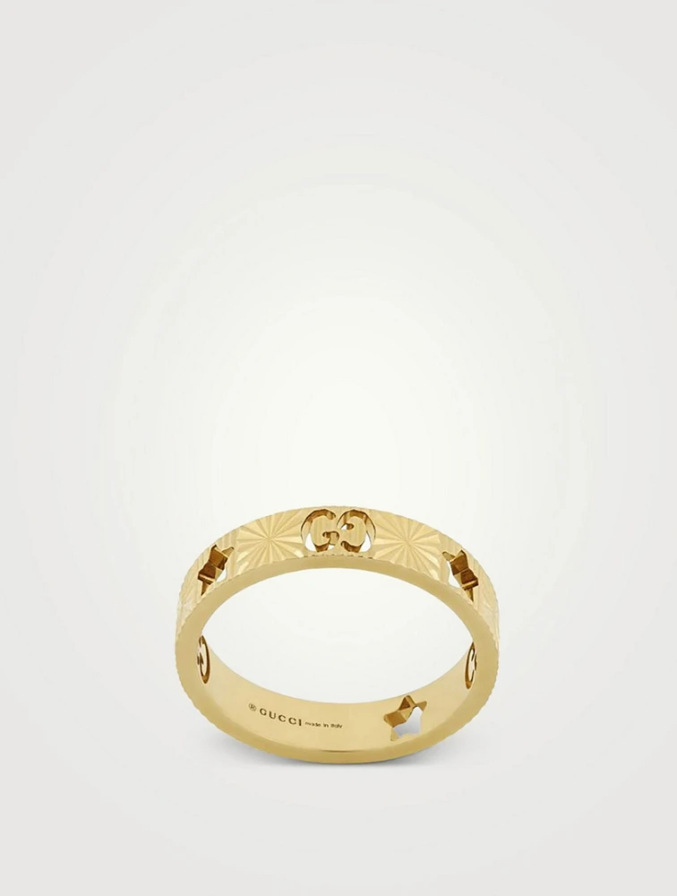 18K Gold Star Ring