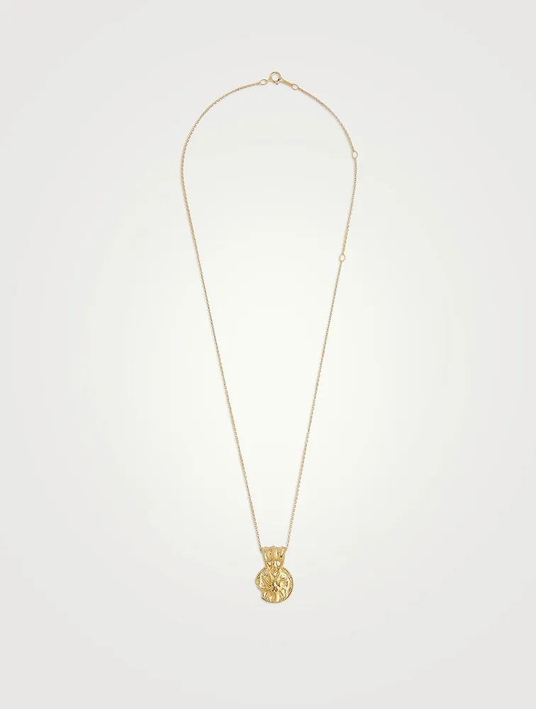 The Medium Sun Salutations Medallion Necklace