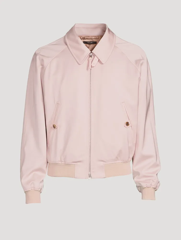 Wool-Blend Blouson Jacket
