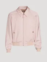 Wool-Blend Blouson Jacket
