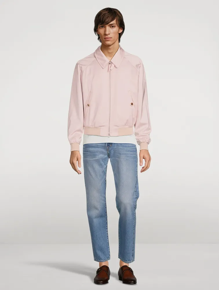 Wool-Blend Blouson Jacket