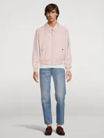 Wool-Blend Blouson Jacket