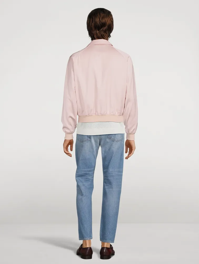 Wool-Blend Blouson Jacket